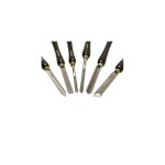 Coffret de 6 gouges de tournage hss h6tlg