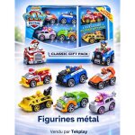 Coffret de 6 voitures pat patrouille en m�tal inspir�es du dessin anim� - jouet enfant.