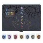 Coffret 7 bougies parfumes chakra 24cm multicolore