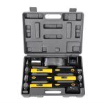 Coffret de 7pcs marteaux et tas outils de redressage de carrosserie panneau de corps automobile