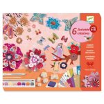 Coffret activits cratives - djeco - le jardin de fleurs - multicolore - 3 ans - enfant