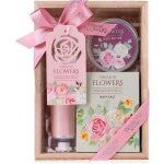 Coffret de bain cadeau femme r�ve de fleurs avec cr�me mains beurre corporel et sel de bain saint - valentin ...