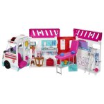 Coffret barbie camion ambulance transformable en clinique hopital - vehicule medical 2 en 1 - son et ... Coffret barbie camion ambulance transformable en clinique hopital - vehicule medical 2 en 1 - son et ...