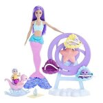 Coffret barbie - dreamtopia babysitting - poupe sirne - accessoires - 4 pices - 3  10 ans