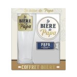 Coffret la bière de papa - pinte sous - verre & décapsuleur Coffret la bière de papa - pinte sous - verre & décapsuleur