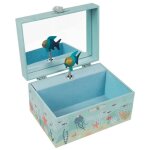 Coffret � bijoux musical oc�an 15 x 8 x 105 cm
