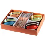 Coffret bols à riz et baguettes - design asiatique zen - pour 4 personnes Coffret bols à riz et baguettes - design asiatique zen - pour 4 personnes