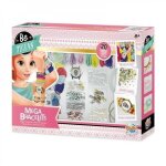 Coffret buki mga bracelet - 20 bracelets avec perles rubans amiti et manchettes pour fille de 8 ans ...