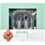 Coffret cadeau 1er repas - beaba - vert sauge