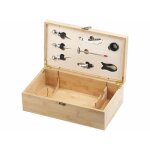 Coffret cadeau pour 2 bouteilles de vin - carlo milano - accessoires de dégustation inclus - bois de ... Coffret cadeau pour 2 bouteilles de vin - carlo milano - accessoires de dégustation inclus - bois de ...