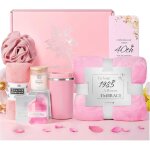 Coffret cadeau anniversaire femme 40 ans personnalis� - bougie et bijou inclus - id�e unique
