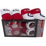 Coffret cadeau bb naissance 2 paires de chaussons rouge et blanc ben sherman