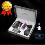 Coffret cadeau confozen pour homme - portefeuille montre lunettes de soleil et briquet en cuir et mtal ...