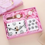 Coffret cadeau femme couple - montre femme fille - coffret avec portefeuille femme - miroir de maquillage ... Coffret cadeau femme couple - montre femme fille - coffret avec portefeuille femme - miroir de maquillage ...