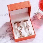 Coffret cadeau montre ado femme fashion - diament cadran - montre  quartz - bracelet - cadeau femme ...