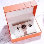 Coffret cadeau montre femme fille ado jeune - montre à quartz de marque de luxe 2020 - collier - bracelet ... Coffret cadeau montre femme fille ado jeune - montre à quartz de marque de luxe 2020 - collier - bracelet ...