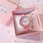 Coffret cadeau montre fille ado - organgonfand - montre à quartz - bracelet - rose Coffret cadeau montre fille ado - organgonfand - montre à quartz - bracelet - rose