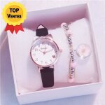 Montre fille enfant ado jeune - organgonfand - bracelet fleur - quartz - violet