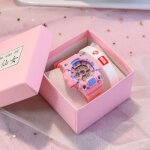 Coffret cadeau montre - chic - montre  quartz - bracelet femme - analogique - violet