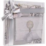 Coffret cadeau yaseen en velours gris coffret cadeau islamique avec livre yaseen tapis de pri�re �charpe ...