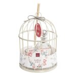 Coffret cage avec bougie et flacon diffuseur lola po�sie atmosphera