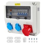 Coffret de chantier tableau mural courant industriel prise cee r�partiteur adaptateur tableau de chantier ...