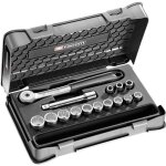 Coffret cliquet 1 / 2 15 pices facom - s. 151 - 1p12 - mtal - noir - coffret  cliquet