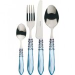 Coffret de couverts - casa bugatti - melodia - 24 pi�ces - acier inoxydable 18 / 10 - nacre chrom�e