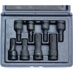 Douilles impact 6 pans males a choc carre 1 / 2 coffret de 8 douilles