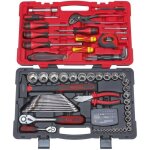 Coffret de douilles et accessoires - ks tools - ultimate - 101 pices - 1 / 4 et 1 / 2 - malette renforce ...