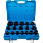 Douilles a choc 6 pans 19 à 55 mm carre 3 / 4 - coffret bgs 17 pcs Douilles a choc 6 pans 19 à 55 mm carre 3 / 4 - coffret bgs 17 pcs