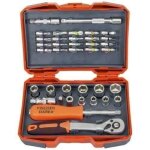 Coffret douilles et embouts - non spcifi - 1 / 4 - 38 pices - inclus : cl tournevis douilles