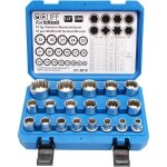 Coffret de douilles torx femelle - cclife - 19pcs - acier chrome - vanadium - tailles 8mm  32mm - 6 ...
