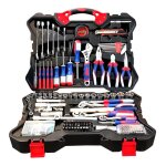 Coffret doutils kraftmller km - crv - 256 outils tournevis pince marteau cl qualit acier en chrome ...