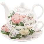 Coffret egoiste en porcelaine 350ml + 350ml jardin botanique - easylife