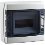 Coffret lectrique apparent 1 range 8 modules tanche ip 65 avec porte
