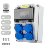 Coffret �lectrique de chantier 230v r�partiteur mural 16 a ip67 distributeur de courant �lectrique avec ...