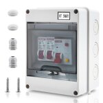 Coffret electrique etanche exterieur ip65tableau electrique 1rang�edisjoncteurs 10a 16a mcbc�blage pr�install� ...