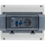 Coffret lectrique tanche ip65 8 modules quip livr avec accessoires