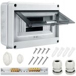 Coffret �lectrique - jiangzha - bo�te � fusibles - �tanche - 5 / 8 / 12 modules - installation facile ...