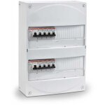 Coffret �lectrique pr��quip� 2 rang�es 26 modules - disjoncteurs 10a � 32a - abb