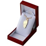 Coffret avec ensemble chaine et pendentif corse en vrai plaqu� or pr�t � offrir