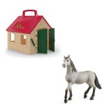 Coffret ferme transportable + figurine poulain pure race espagnole schleich farm world d�s 5 ans