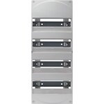 Coffret �lectrique - galeo - 4 rang�es - 52 modules - gris - int�rieur