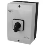 Coffret inverseur de source manuel 40a monophas ou triphas pour groupe lectrogne - avec position ...