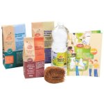 Coffret kit dcouverte - soft - kit mnager cologique - bicarbonate de soude - vinaigre bio - brosse ...