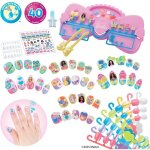 Mon coffret de manucure - aquabeads - barbie - 40 ongles avec d�corations - d�s 4 ans