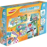 Coffret gommettes - joustra - 4000 gommettes - 12 cartes a5 - activits cratives - enfant 3 ans +