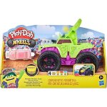 Coffret monster truck avec 4 pots de pate a modeler play - doh - set camion wheels vert et violet nouvelle ...