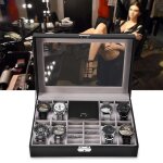 Coffret  montre bote en cuir avec serrure prsentoir pour rangement cadeau lgant pour homme - femmehb050 ...